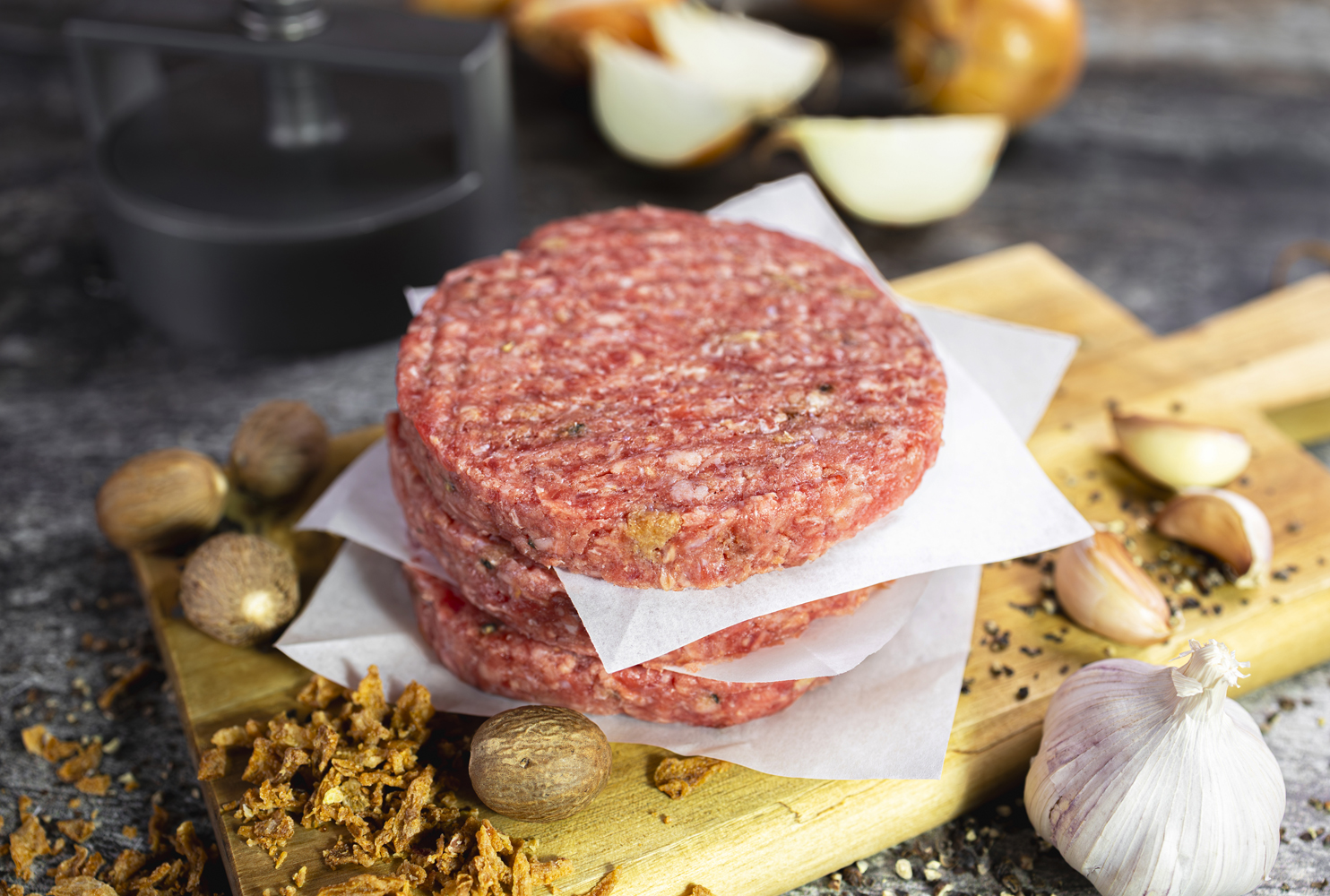 GOURMET CARAMELISED ONION & CRACKED BLACK PEPPER BURGER MIX