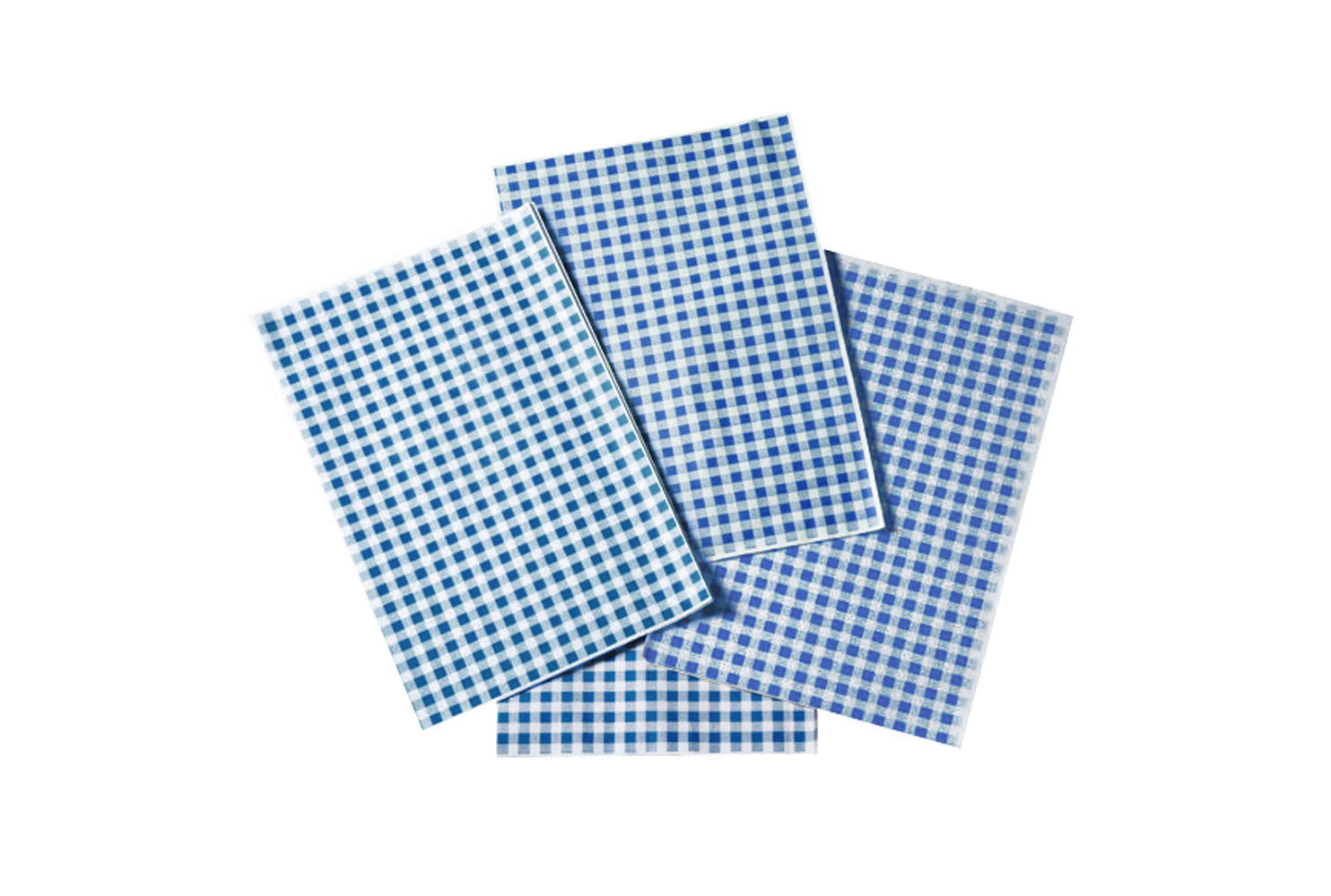 BLUE GINGHAM SHEET 250 X 380 MM (10