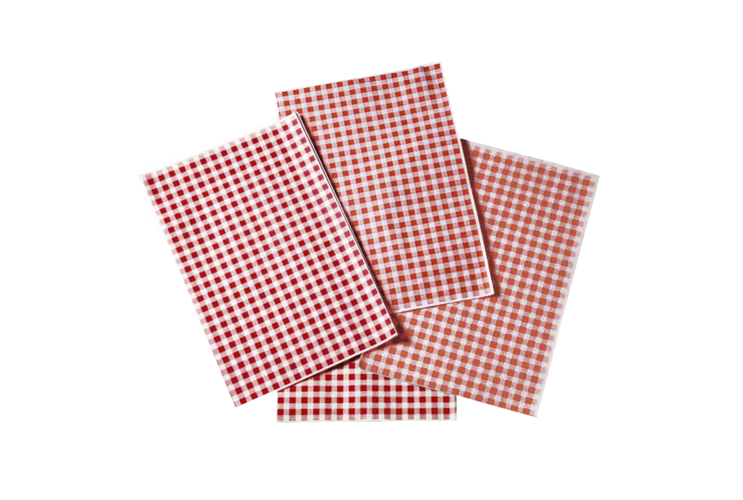 RED GINGHAM SHEET 250 X 380 MM (10