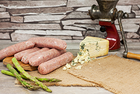 GOURMET STILTON FLAVOURED & ASPARAGUS SAUSAGE MIX